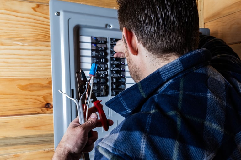 Professional electrical repairs by licensed electricians